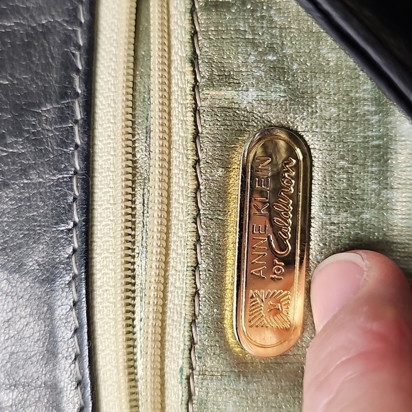 Anne Klein For Calderon Smoke Metallic Crossbody Bag with knotted strap - Picture 2 of 8